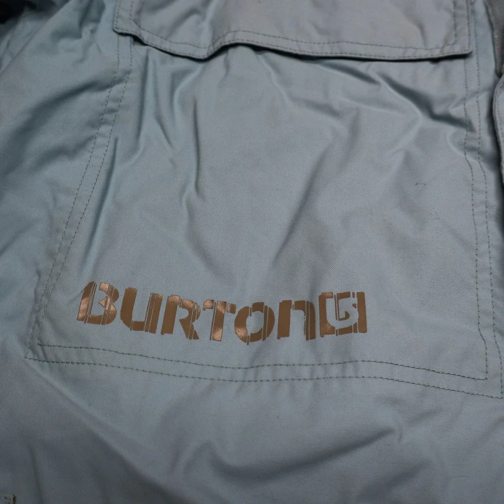 Burton Jacket Mens Large Blue Dryride Waterproof Snow Outdoor Rain Pit Zip VTG